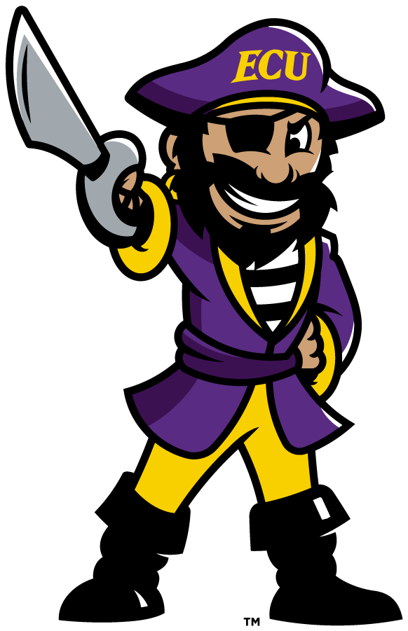 East Carolina Pirates 2021-Pres Mascot Logo diy DTF decal sticker